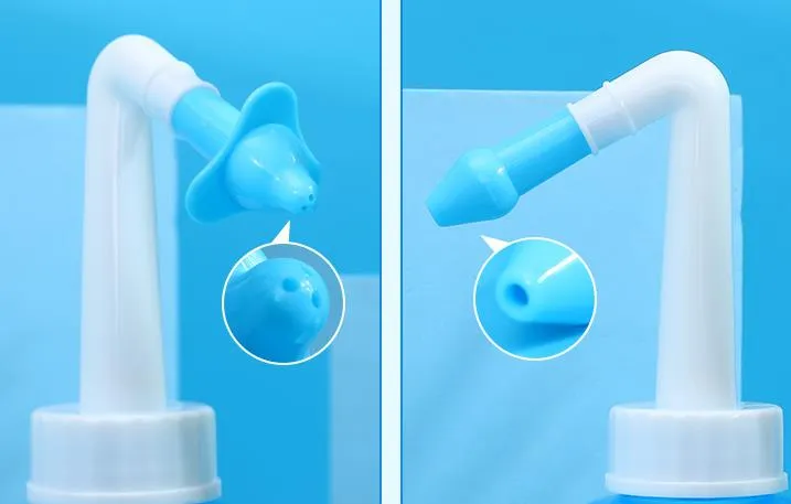 Frasco de Lavagem Nasal Salina para Adultos e Crianças, Lavador Nasal Automático e Manual, Frasco de Irrigação