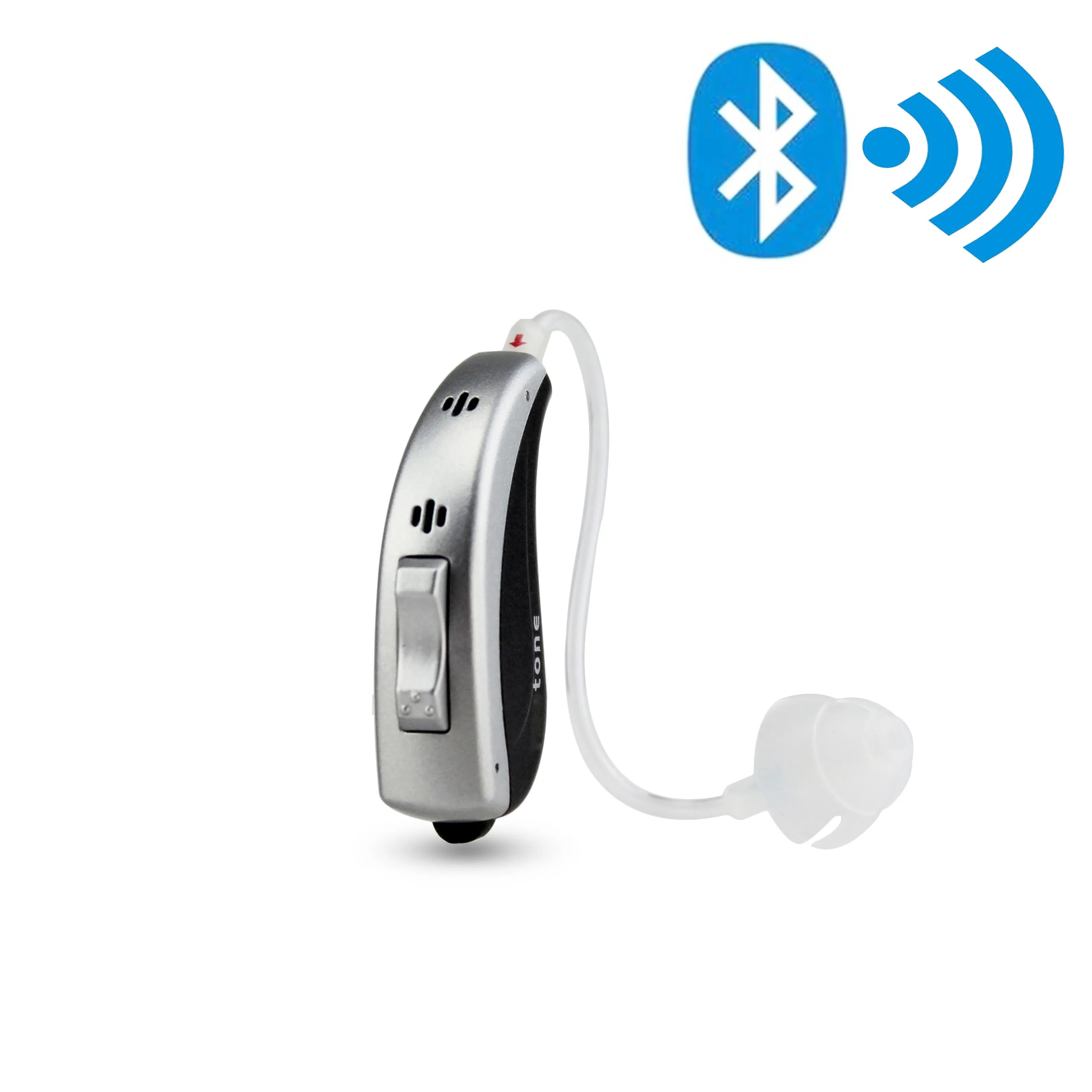 Aparelho Auditivo Digital Bluetooth de Atacado, Programável, Recarregável, Amplificador de Som, Dispositivo Auditivo Assistente para Surdos, Produto Earsmate