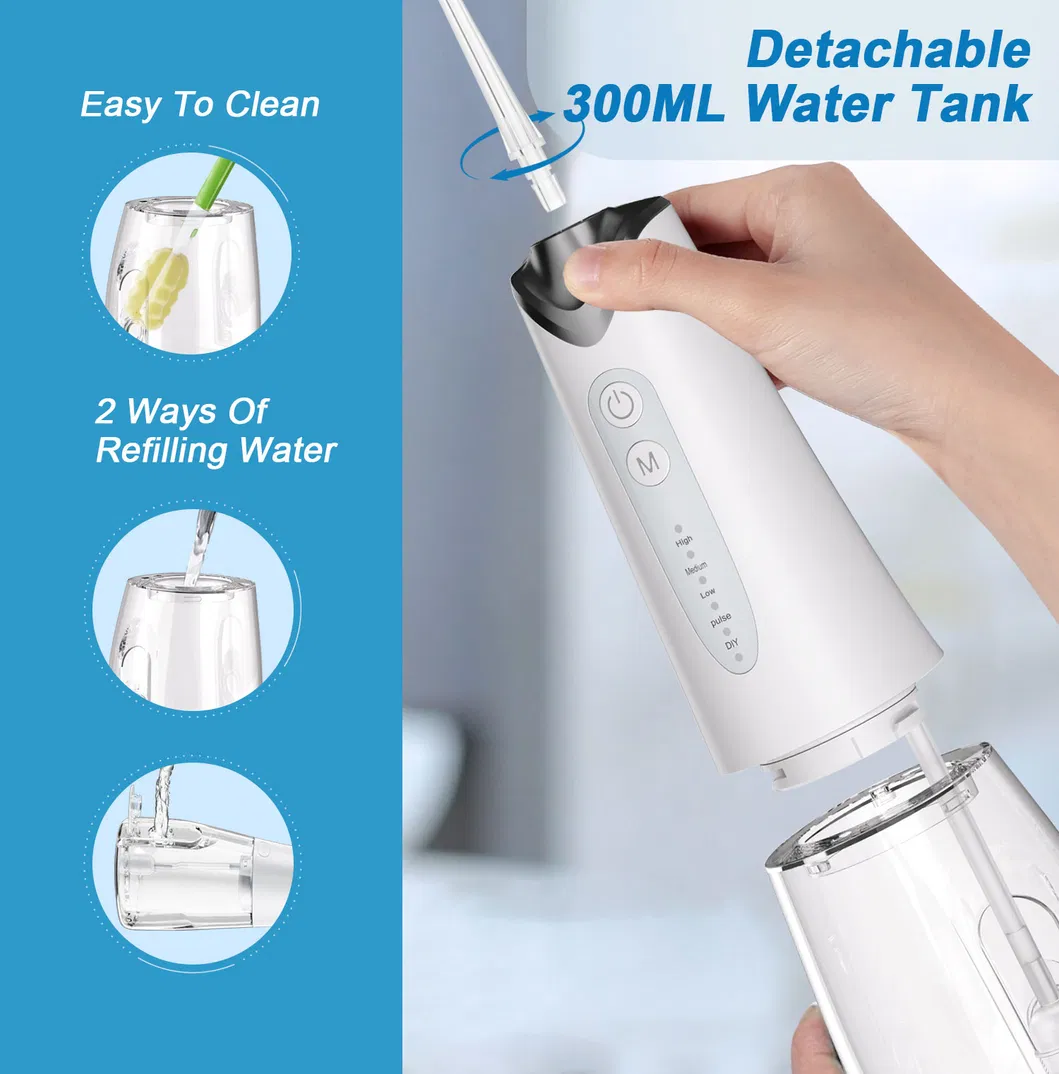Sistema de Irrigação Nasal Sem Fio para Cuidados Orais Limpador de Nariz IP X 7 Fio Dental Elétrico