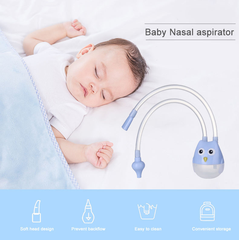 Suprimentos para Bebês de Grau Alimentício para Limpeza de Nariz Aspirador Nasal Manual de Alta Qualidade para Crianças