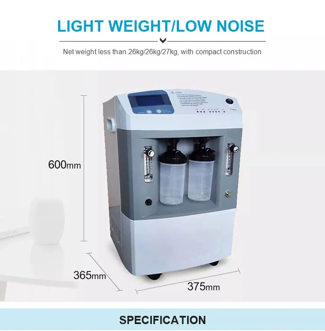Hospital Produzindo Equipamento de Oxigênio Uso Médico Portátil 5L Concentrador de Oxigênio