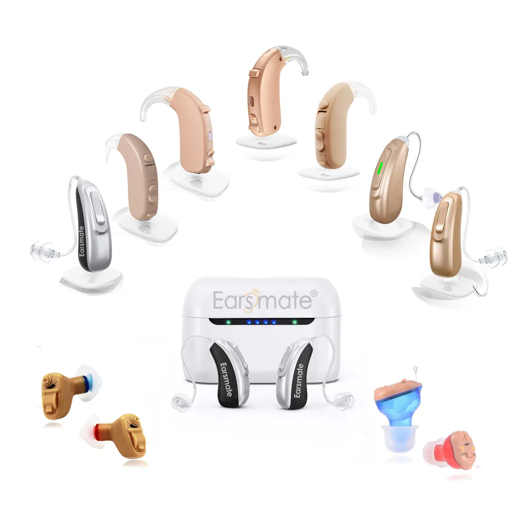 Aparelho Auditivo Earsmate Melhor Bluetooth In Ear Cic Recarregável Analógico Mini Digital para Surdos Amplificador de Som com Acessórios Comprar Preço Barato 2025