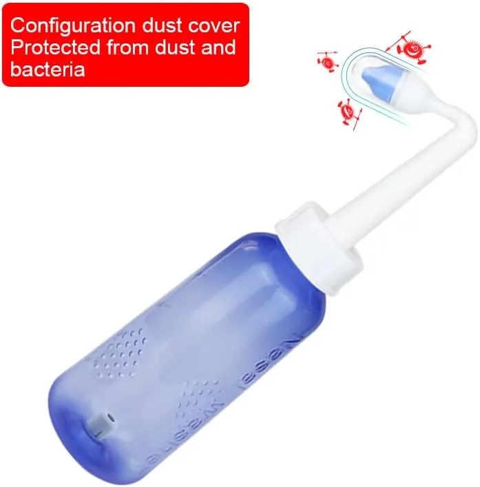 Limpeza Nasal com Rinsagem Sinusal, Irrigador Nasal, Bule Neti, Garrafa de Lavagem Nasal