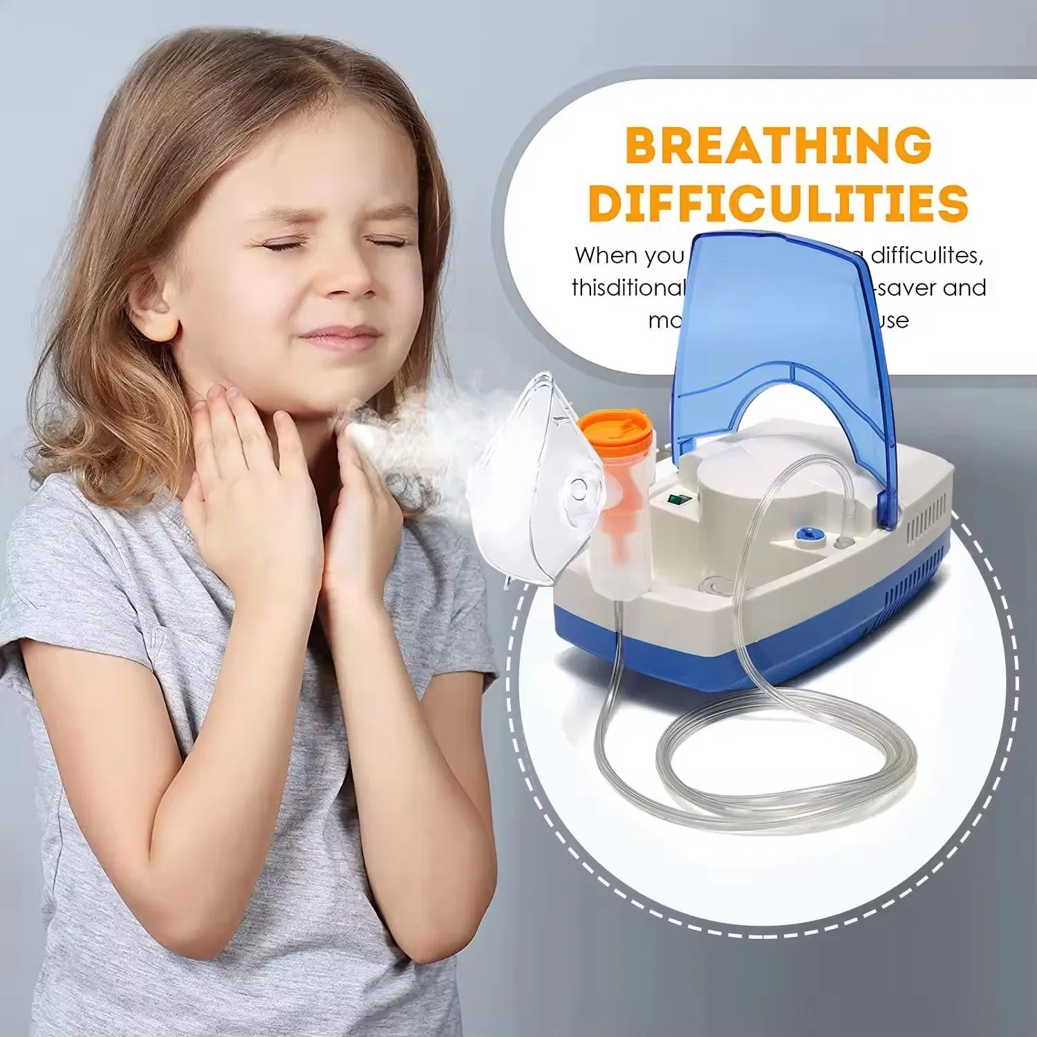 Nebulizador Ultrassônico com Névoa Ajustável para Terapia Personalizada