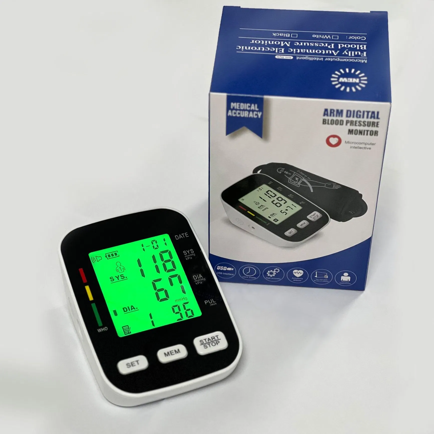 Monitor de Pressão Arterial Médico OEM Rak288 Esfigmomanômetro Digital