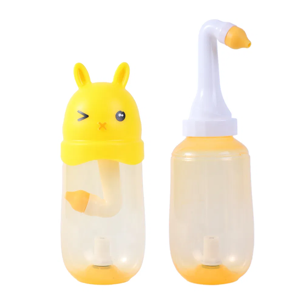 250ml Dispositivo de Lavagem Nasal Neti Pot Garrafa de Lavagem Nasal Enxágue Sinusal para Adulto Criança Limpeza Nasal