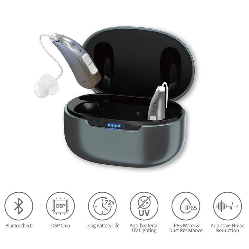 Novo Produto Atacado Ite Aparelho Auditivo Recarregável para Surdos Idosos Cuidados com a Perda Auditiva Produtos Amplificadores Auditivos Dispositivo Auricular