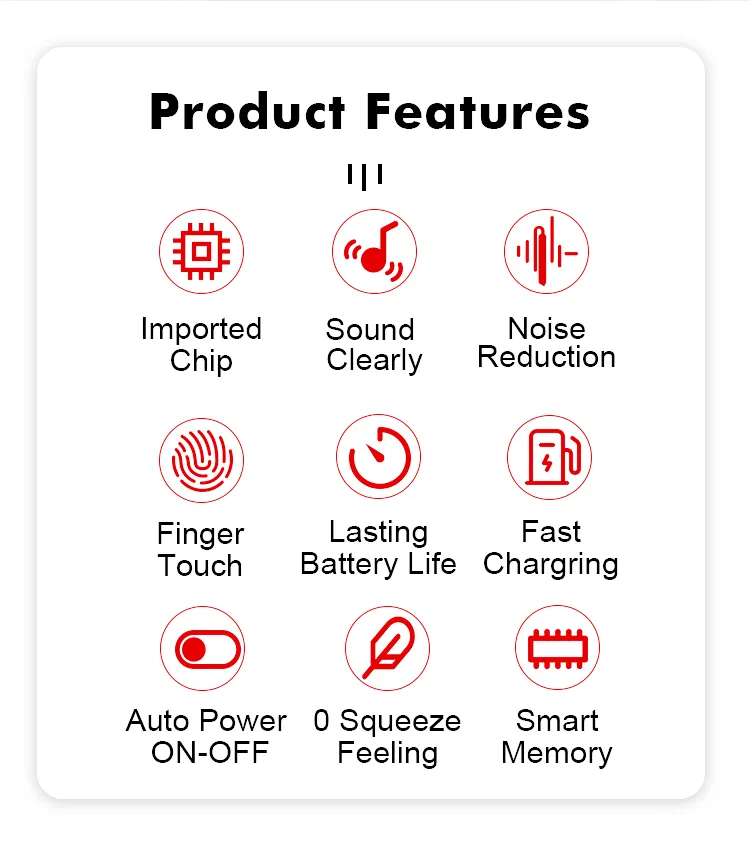 Novo Design como o Pocket de Fones de Ouvido Recarregável Analógico em Ouvido Aparelho Auditivo Amplificador de Som com Estojo de Carga de Bateria de Lítio para Perda Auditiva