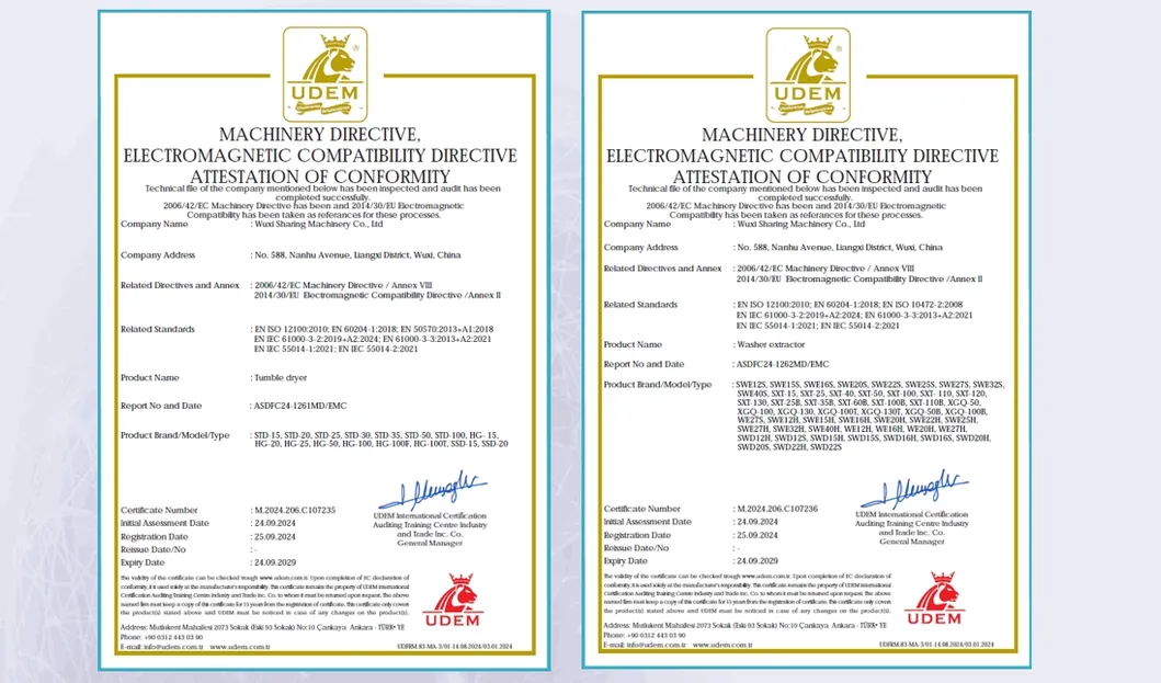 Certificados de Qualidade do Produto