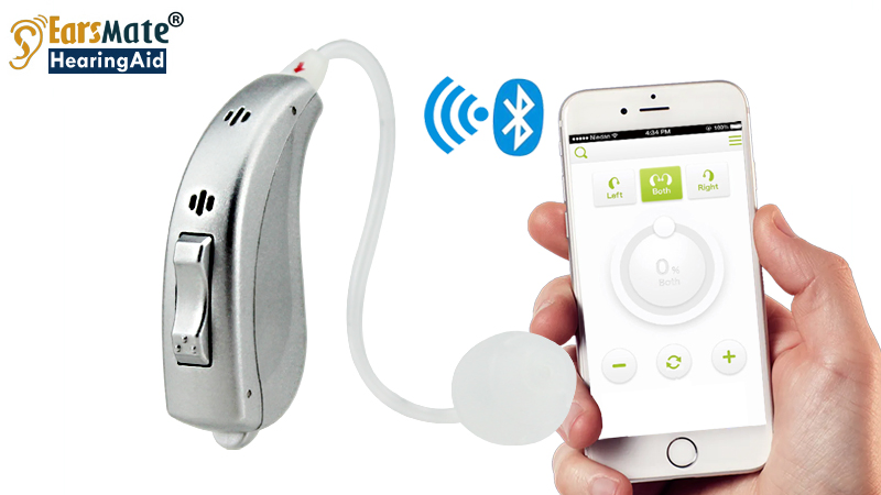 Aparelho Auditivo Digital Bluetooth de Atacado, Programável, Recarregável, Amplificador de Som, Dispositivo Auditivo Assistente para Surdos, Produto Earsmate