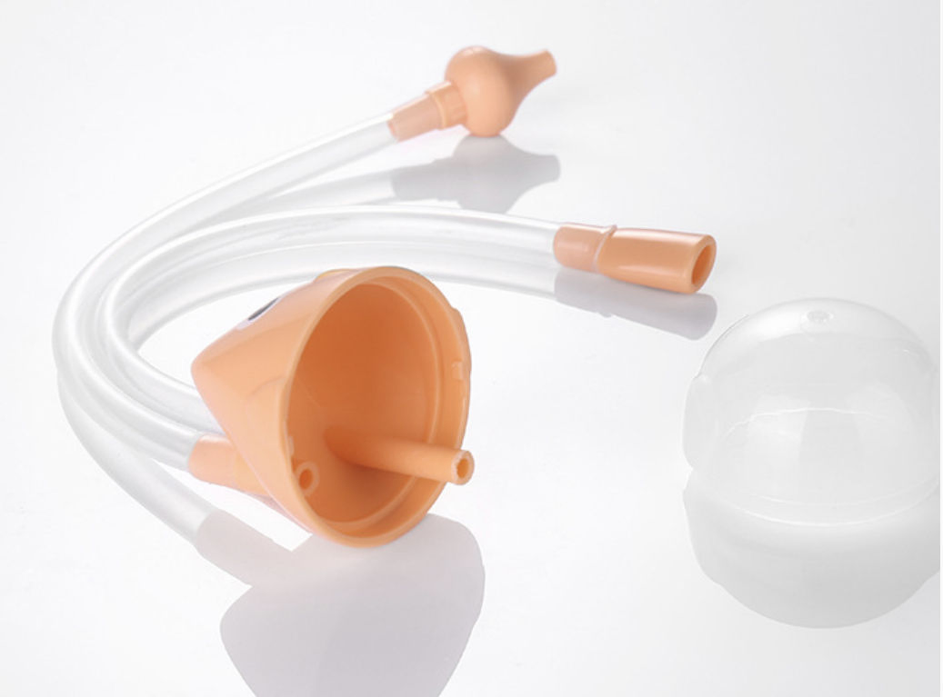 Venda Quente Acessórios de Segurança para Bebês Cartoon Aspirador Nasal Manual Limpa Nariz Bebe Sucção de Muco
