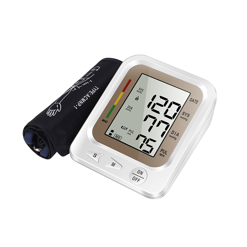 Monitor de Pressão Arterial Eletrônico Portátil para Braço Superior Sphygmomanômetro Digital