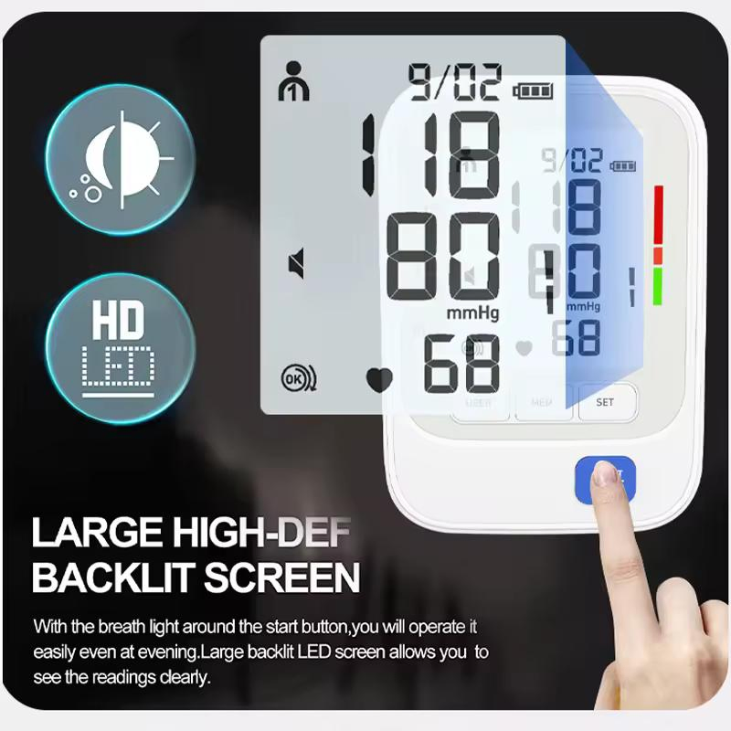 Monitor de Pressão Arterial Digital CE ISO Portátil Esfigmomanômetro Médico