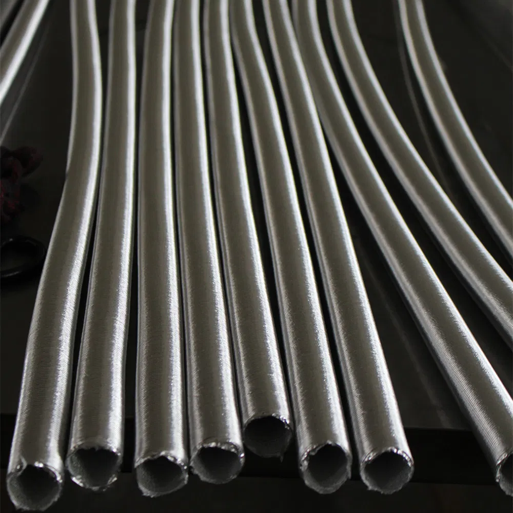 Heat Protector Heater Hose Return Hose From Heater Core to Pipe Silver Aluminum Thermal Sleeve