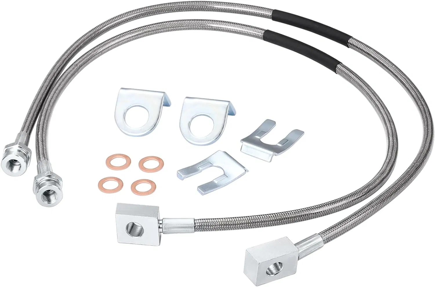 Amazon Jeep Trucks Car Brake Systems Fluid Transfer Automotive Replacement Front Rear Stainless Steel Braided PTFE An3 -3an Brake Pipe Fuel Oil Hose Tube Lines