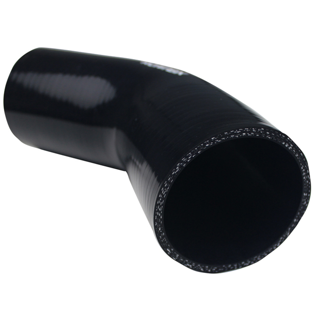 High Temperature Reinforced 2" Black 45 Degree Elbow Coupler Silicone Hoses