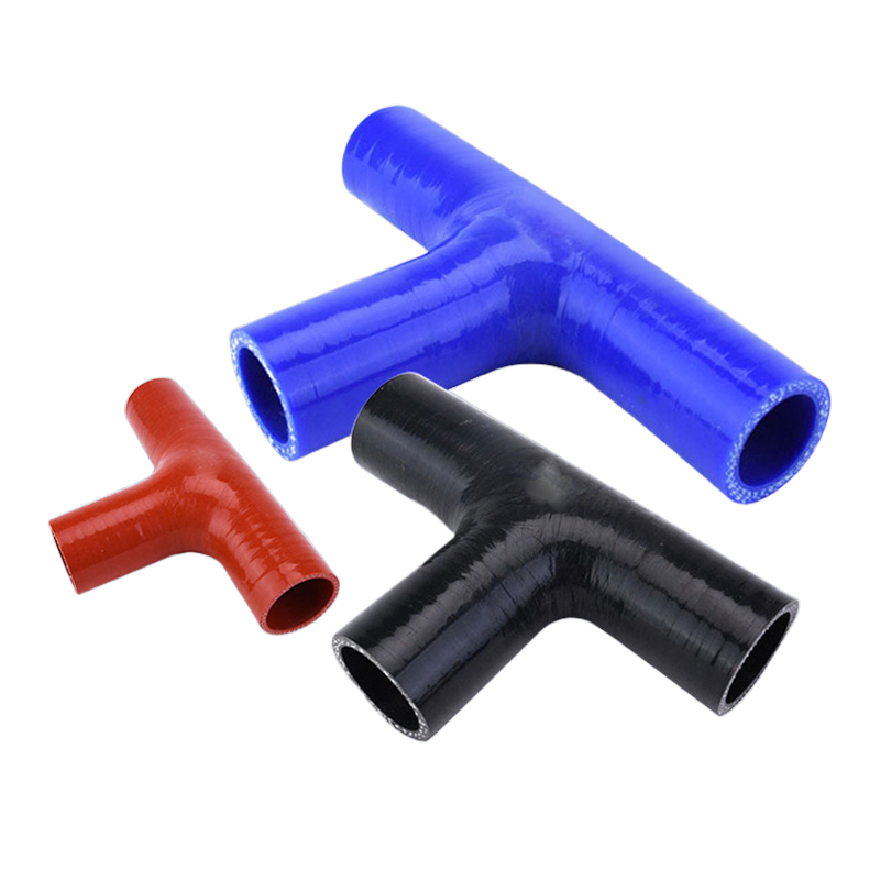 Custom T-Piece Silicone Hose 3-Way for Intercooler Turbo Kit Blow off Valve Coupler Adapter 4-Ply Reinforced T-Shape Tube Pipe