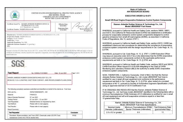Certification Documents