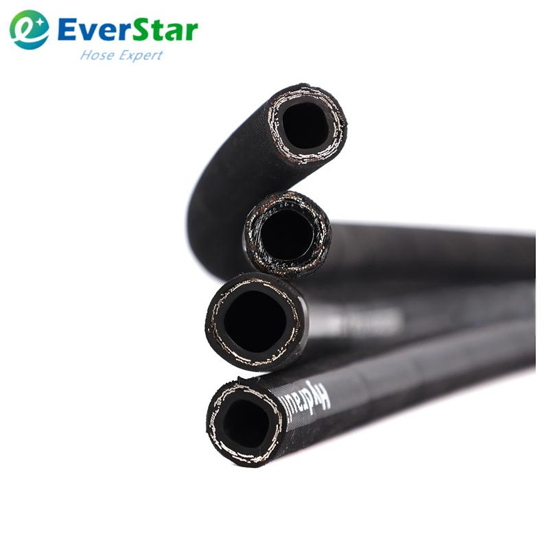 Flexible Two Steel Wire Braids High Pressure SAE 100r2at DIN En853 2sn Hydraulic Rubber Hose