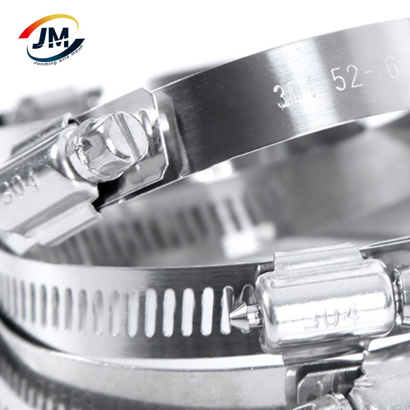 304 Stainless Steel Hose Clamps Worm Gear Clamp for Fuel Line Plumbing Automotive Mechanical Pipe Tube Garden