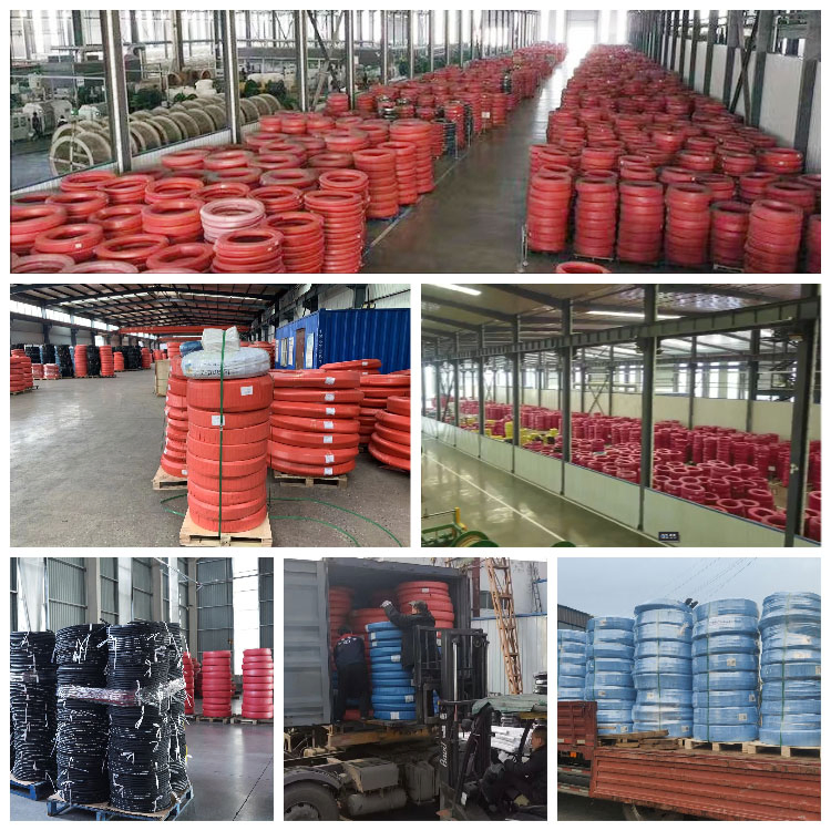 Super Long Service Life Industrial Black Hydraulic High Pressure Braided Air Oil Water PVC Garden Excavator Rubber Hose Pipe Assembly Flexible Hydraulic Hose