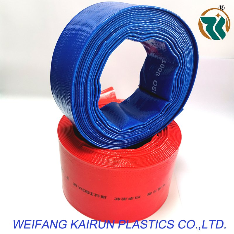 OEM Colourful PVC Agricultural Irrigation Water Pump Layflat Discharge Pipe Hose