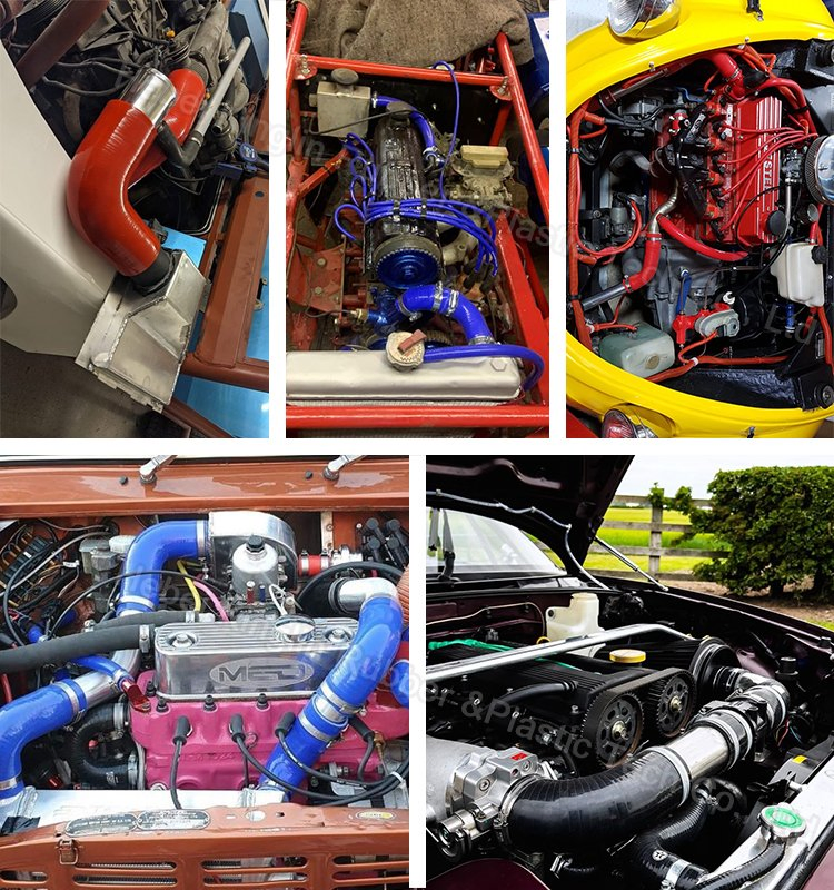 Factory Customized Intake High Temp High-Pressure Resistant Braided Flexible Turbo Coolant Truck Straight Hump Intercooler Radiator 8 10mm Silicone Hose for Daf