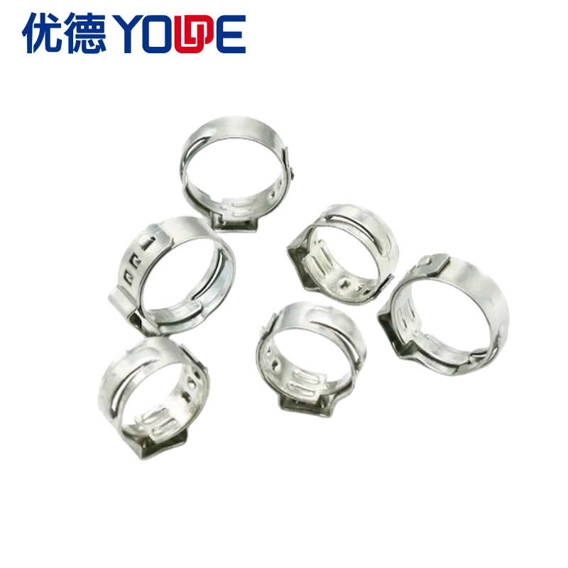 Single Ear Hose Clamp SS304 Adjustable Sizes for Automotive Hose Faucet