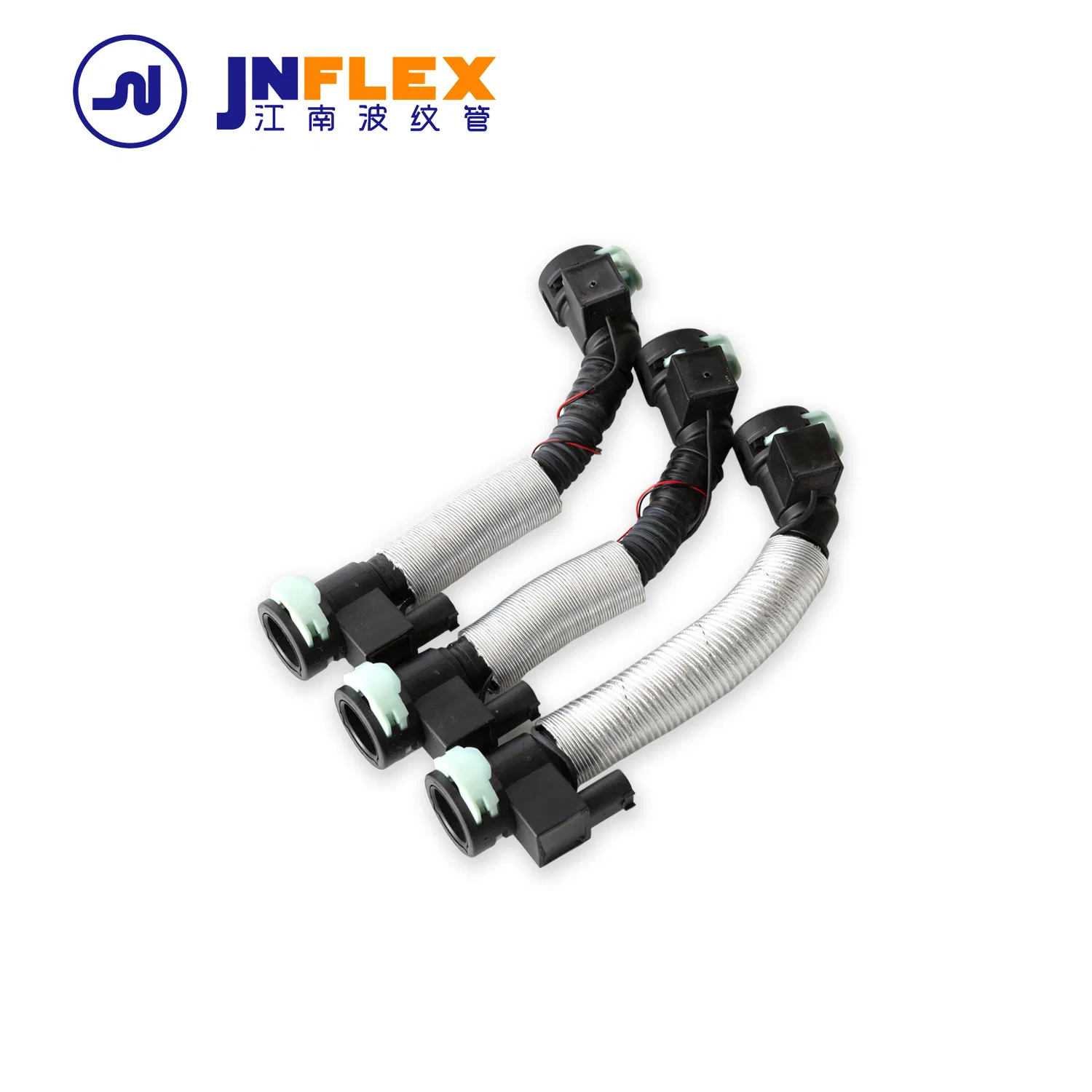 Heat Protector Heater Hose Return Hose From Heater Core to Pipe Silver Aluminum with Fiberglass Thermal Sleeve