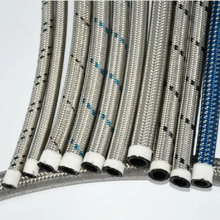 Haofa High Pressure 250 Series Ss Stainless Steel Braided Dash an 4 6 8 10 12 PTFE Nylon Hose for E85 Oil Cooler