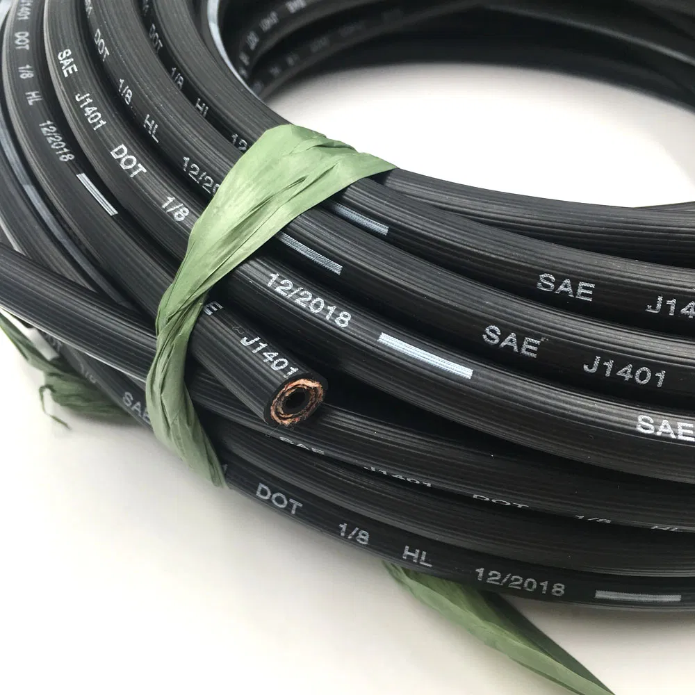High Quality Pressure Qdgy Brand China Factory Car Trucks DOT SAE Hydraulic Air A/C Fuel Oil Flexible Power Steering Rubber EPDM Brake Hoses Tube Pipes
