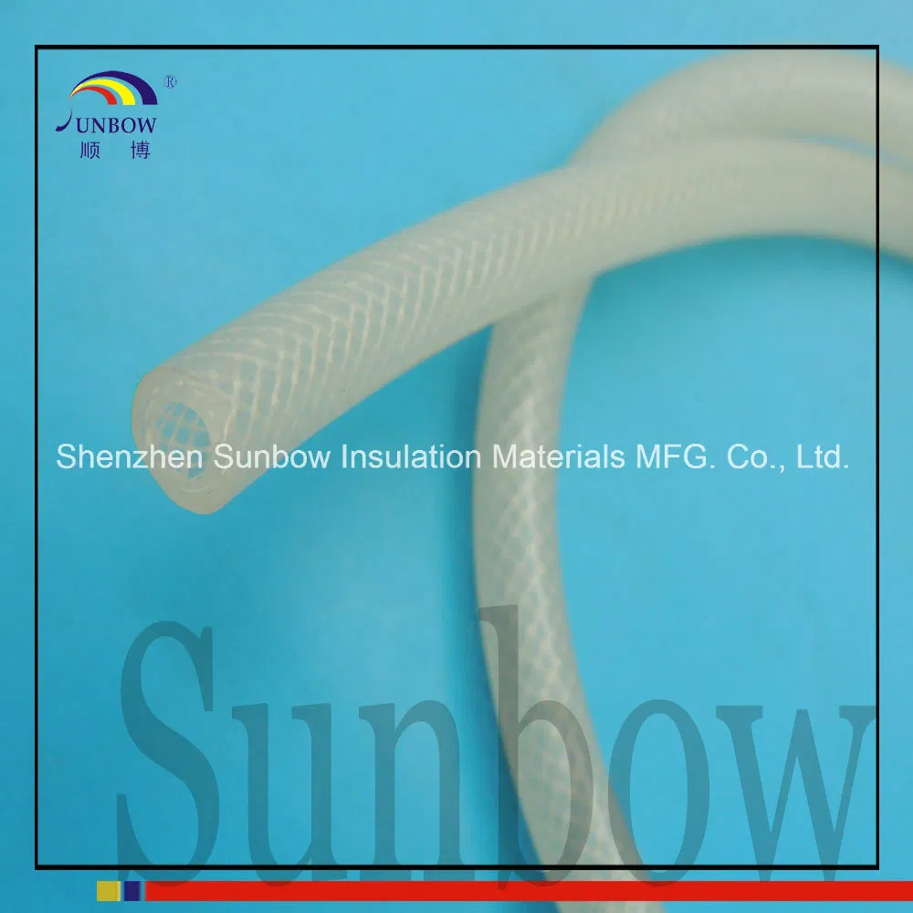 High Quality Braid Reinforced Elastic Silicone Rubber Tube Weave Silicone Hose