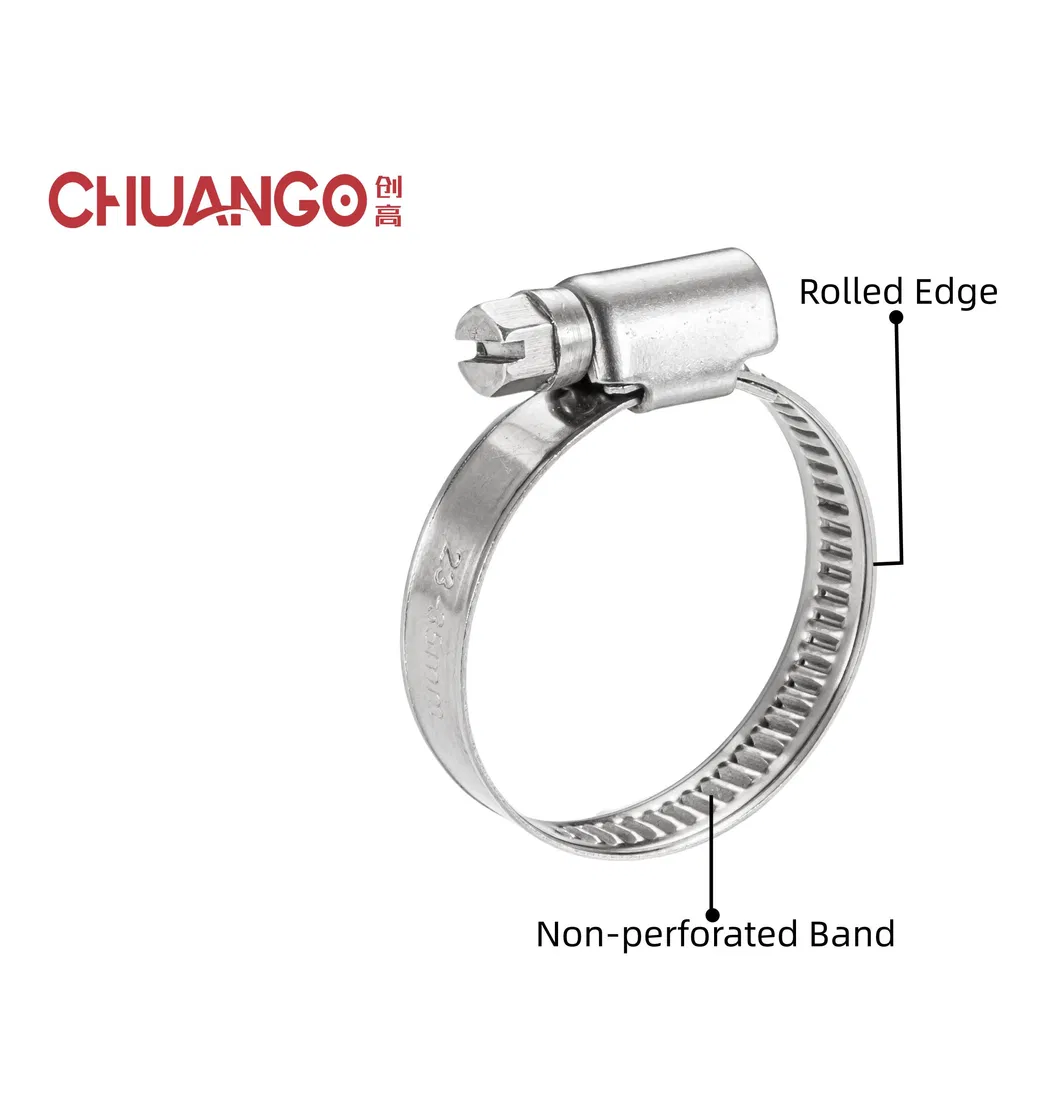 Non-Perforated Worm Gear Clamp