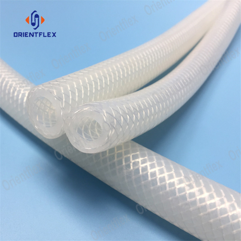 Braided Reinforced Food Grade Silicone Hose Pipe
