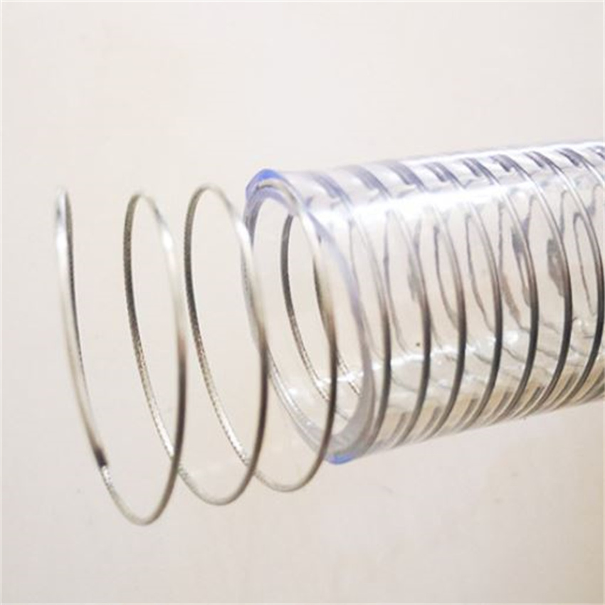 Wholesale PVC Plastic Clear Vacuum Steel Wire Hose 1.5 Inch for Industrial Fluid Transfer Hose