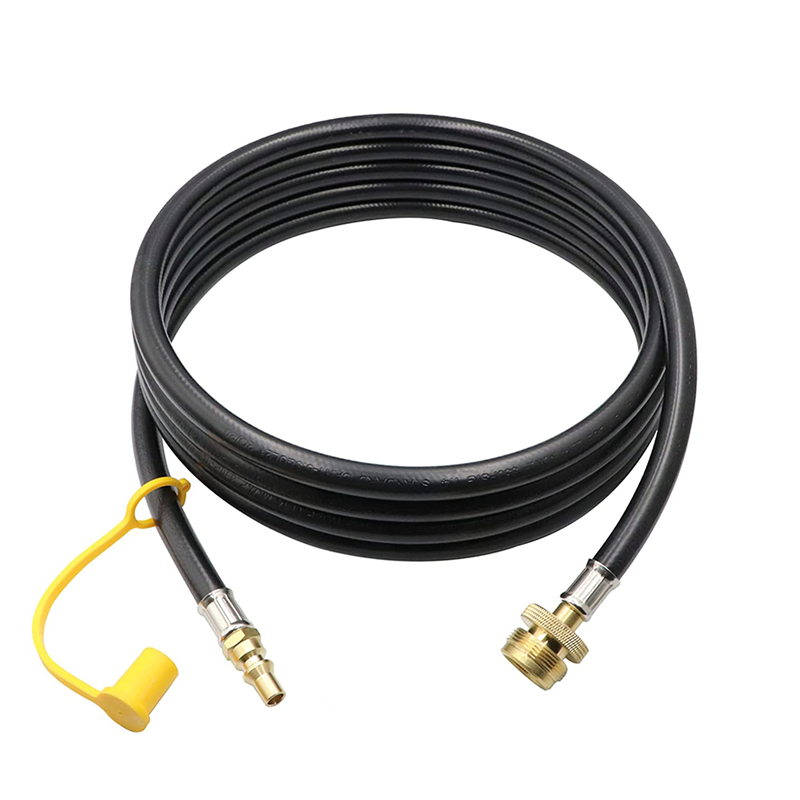 1/4" RV Quick Connect Propane Hose Extension for 1lb Tank