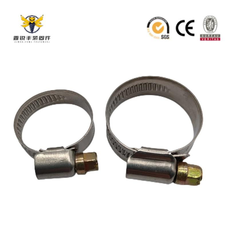 German Type Hose Clamp with Label Automotive Hose Clamp Stainless Steel Car Clamp