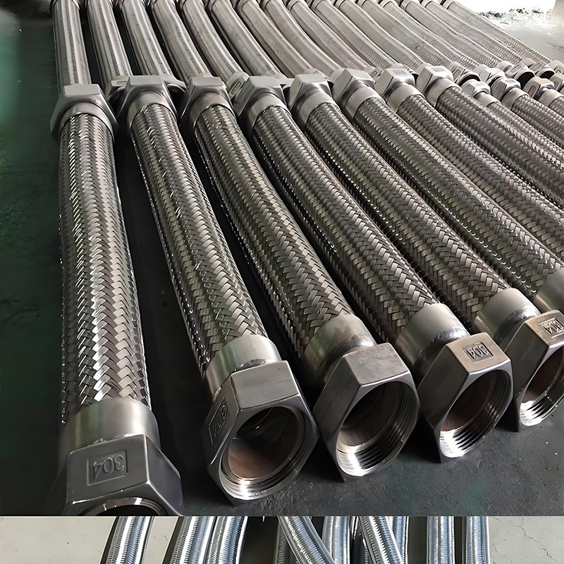Corrugated Smooth Core PTFE Hose Stainless Steel Wire Braided PTFE Hose
