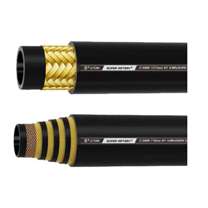 An6 Oil Cooler Hose NBR Rubber Tube Auto Racingmotorcycle 304 Stainless Steel Wire Braided High Pressure Hydraulic Pipe