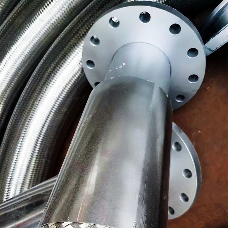 1/4-12" SS304 316 Corrugated Stainless Steel Braided Flexible Metal Tubing Pipe Hoses