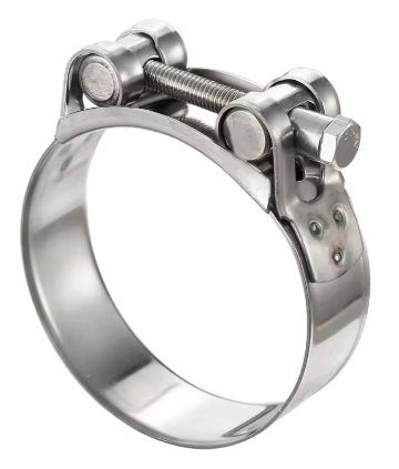 High-Quality Silver Round Hose Clamp for Automotive and Industrial Use