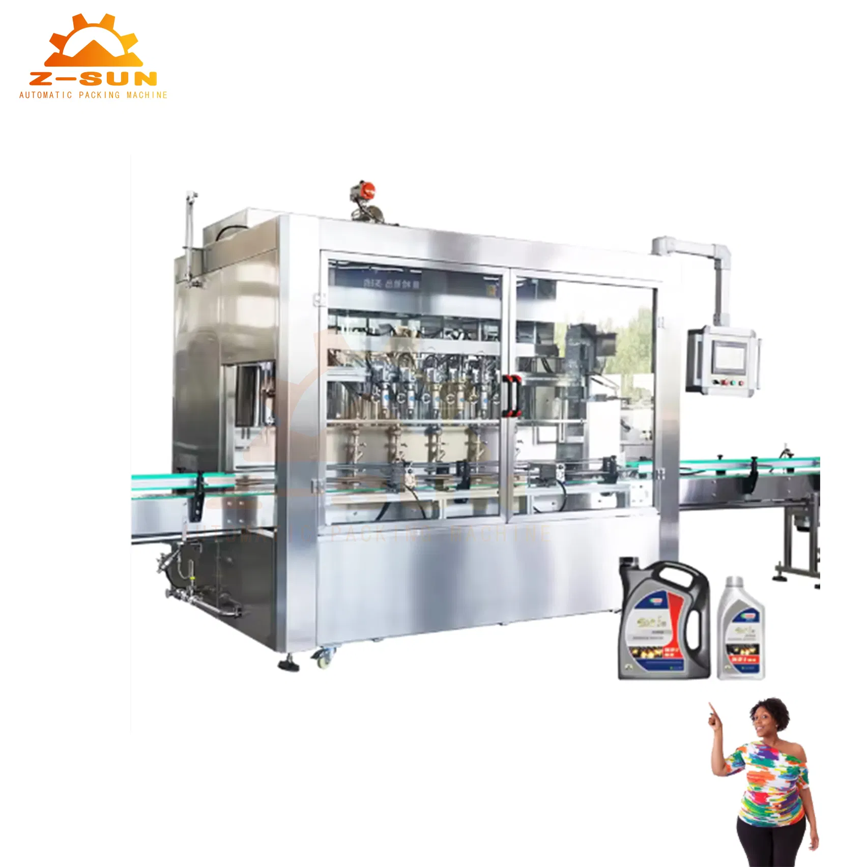 1-5L Industry Oil Filling Machine Engine Oil Bottle Filling Production Line