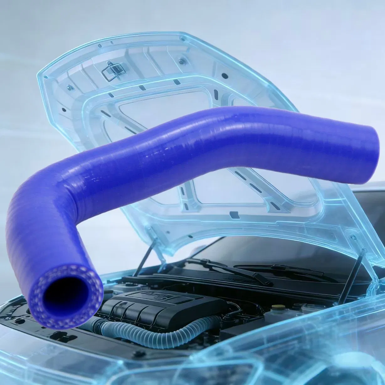 Car Cooling Flexible Silicone Rubber Radiator Multiple Color Hose 3-Ply Reinforced Silicone Hose