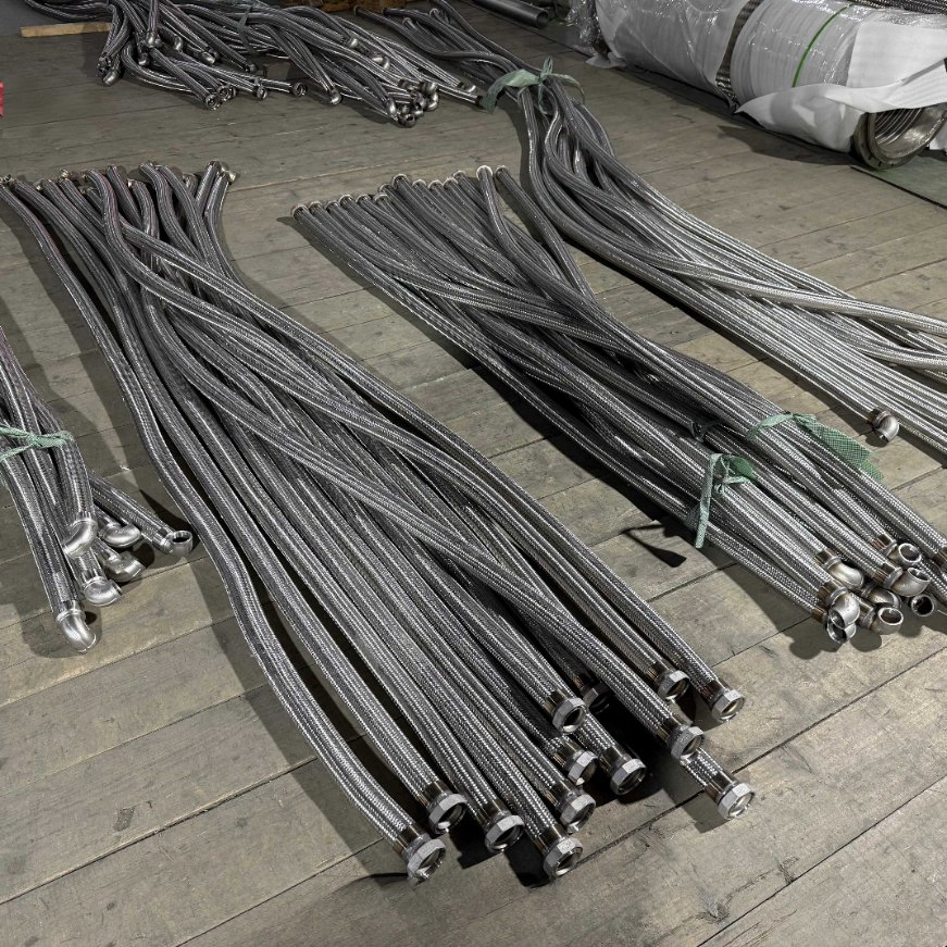 Comflex SS304 Stainless Steel Corrugated Flexible Metal Hose with Wire Braided for Industrial Pipeline