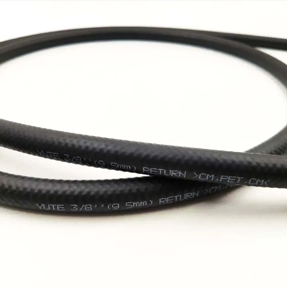 SAE J189 Standard Car Vehicle Truck Low Pressure High Tensile Performance NBR Csm Rubber Smooth Surface Cloth Wrapped Flexible Power Steering Return Pipe Hose