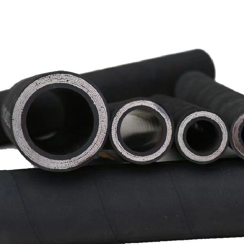 An6 Oil Cooler Hose NBR Rubber Tube Auto Racingmotorcycle 304 Stainless Steel Wire Braided High Pressure Hydraulic Pipe
