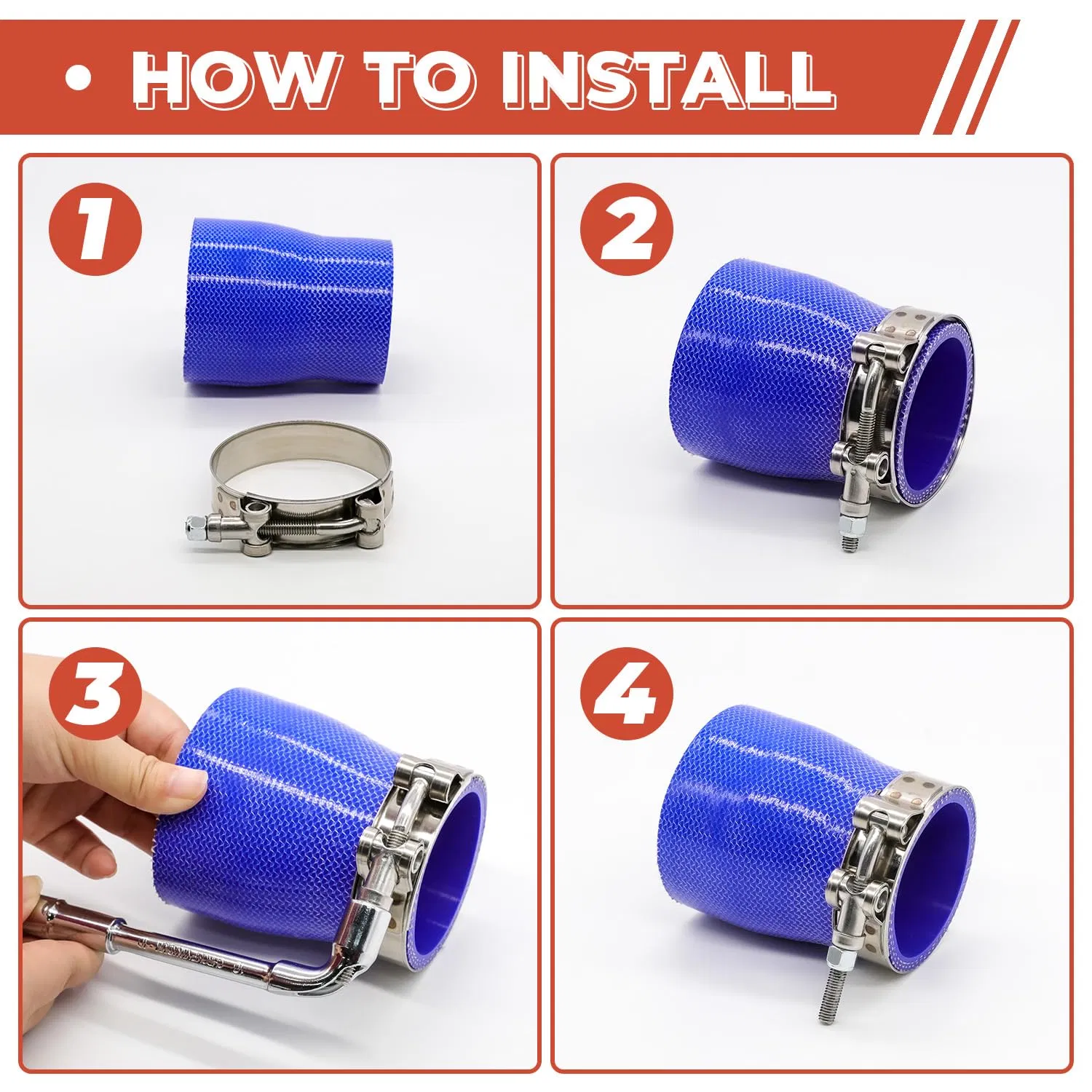 Turbo Intake Intercooler Clamp for Automotive Exhaust Hose Clamp Fastener