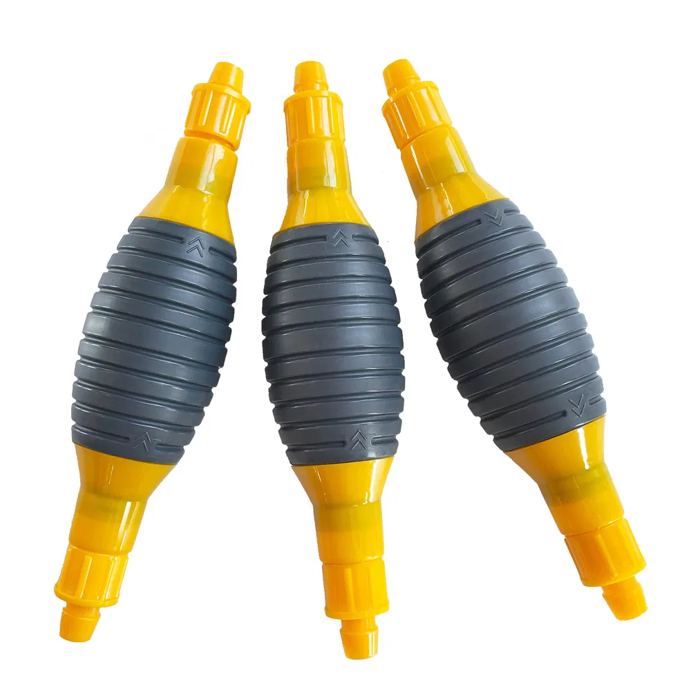 Hose with a Pear Pump for Draining Fuel