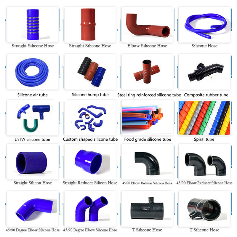 Customized Straight Elbow Hump Silicone Pipe Reinforced Air Intake and Hydraulic Rubber Hose for Truck Use