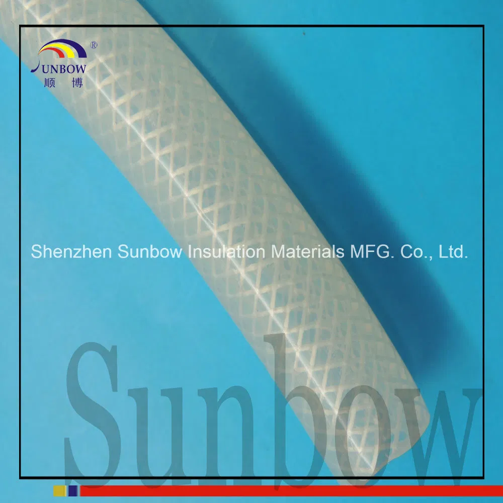 High Quality Braid Reinforced Elastic Silicone Rubber Tube Weave Silicone Hose
